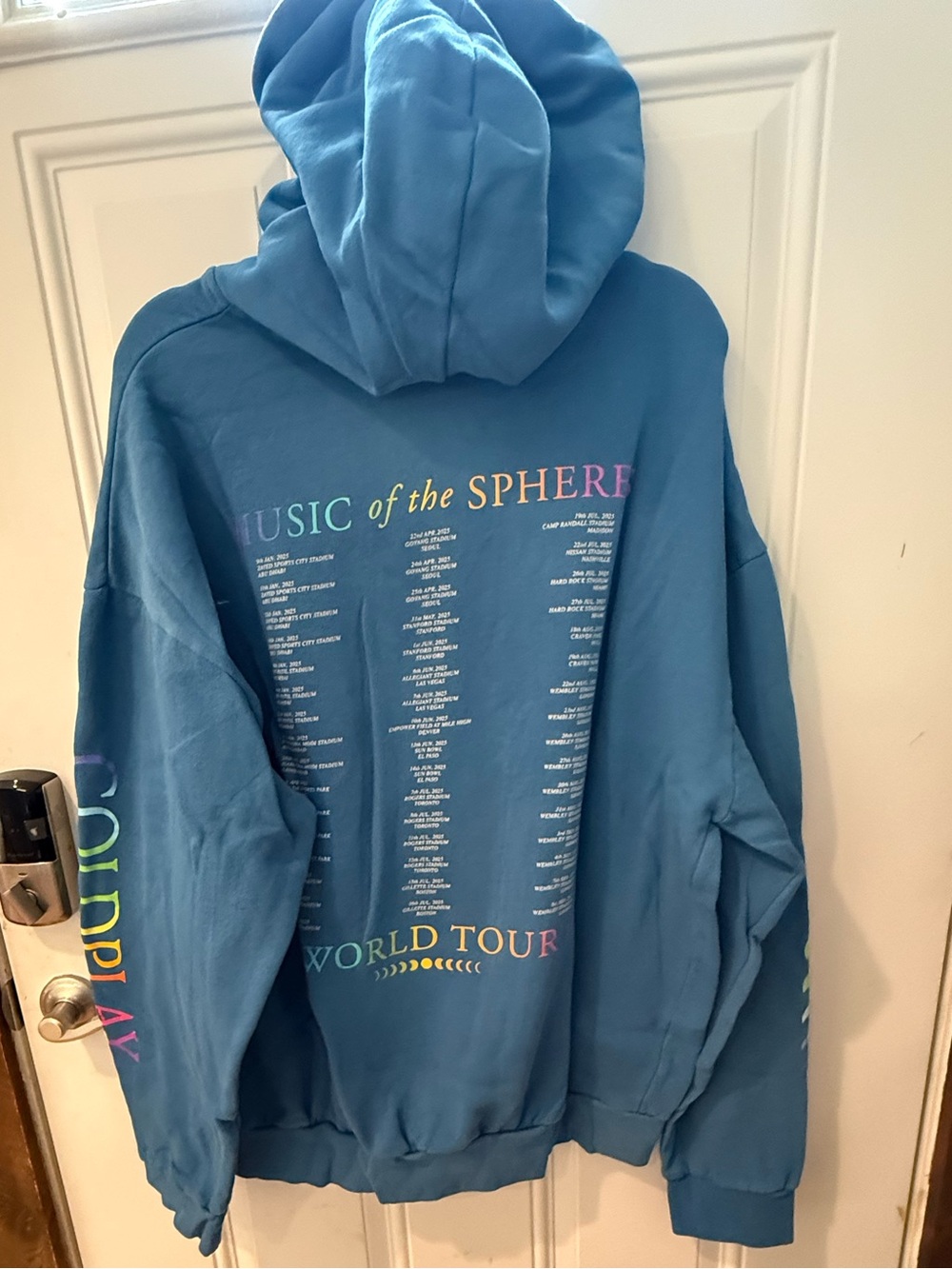 2025 Music of the Spheres Coldplay hoodie. Unisex 2XL - Picture 2 of 6